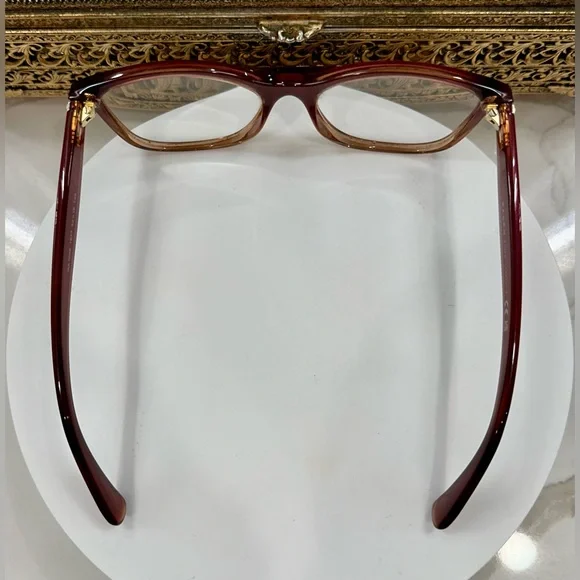 Ralph Lauren - Metallic Magenta/Peach Ombré- Rx Eyeglass Frames, VGUC w/ RL Case - Picture 10 of 16